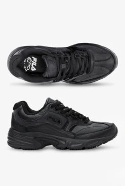 FILA Women's Memory Workshift Athletic Lace Up Shoes -Cherokee Shop 5SG30002 BLACK 1