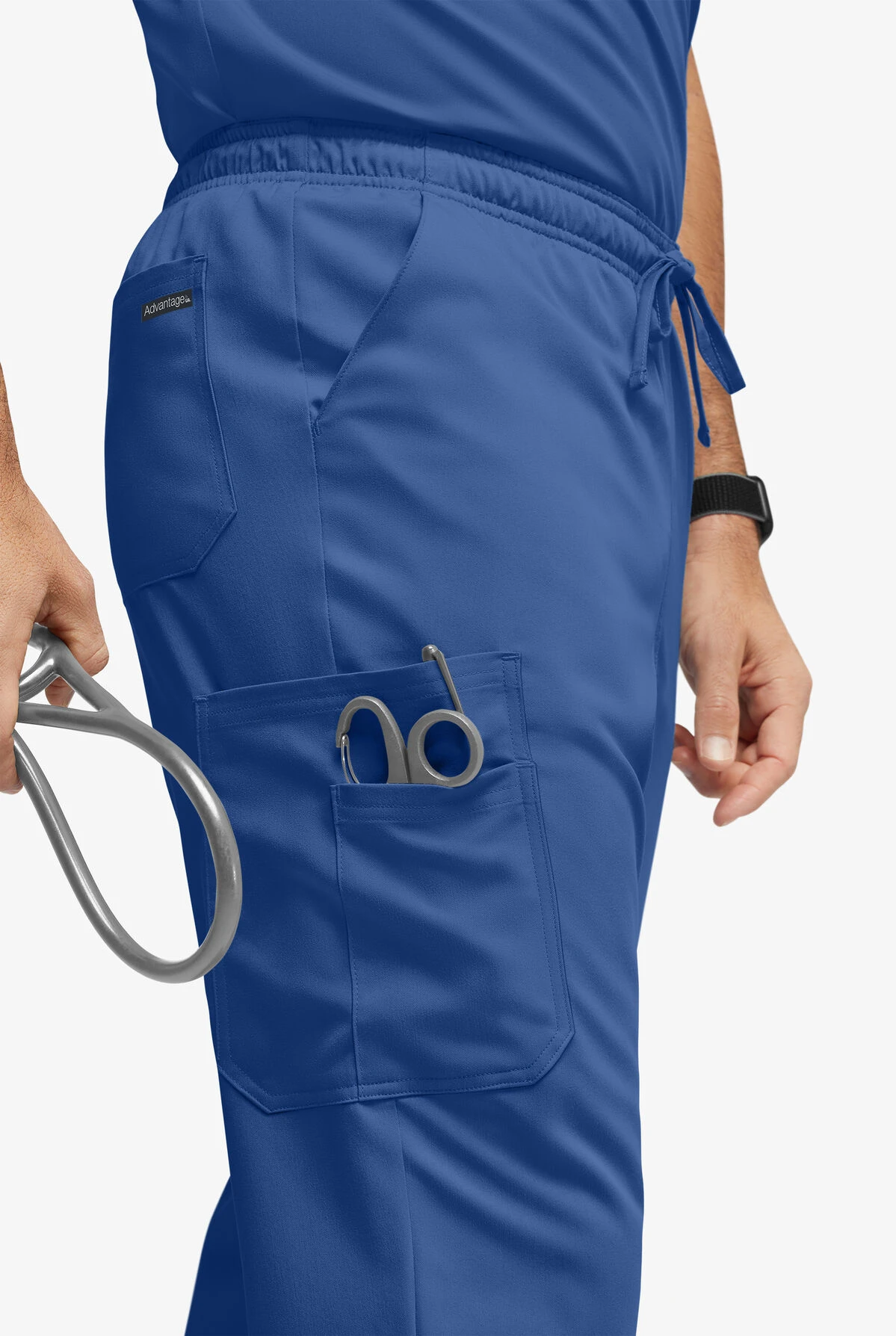 UA Advantage STRETCH Men's 6-Pocket Cargo Scrub Pants UA Advantage STRETCH Men's 6-Pocket Cargo Scrub Pants -Cherokee Shop AB857 103023 ROYAL 2 HV