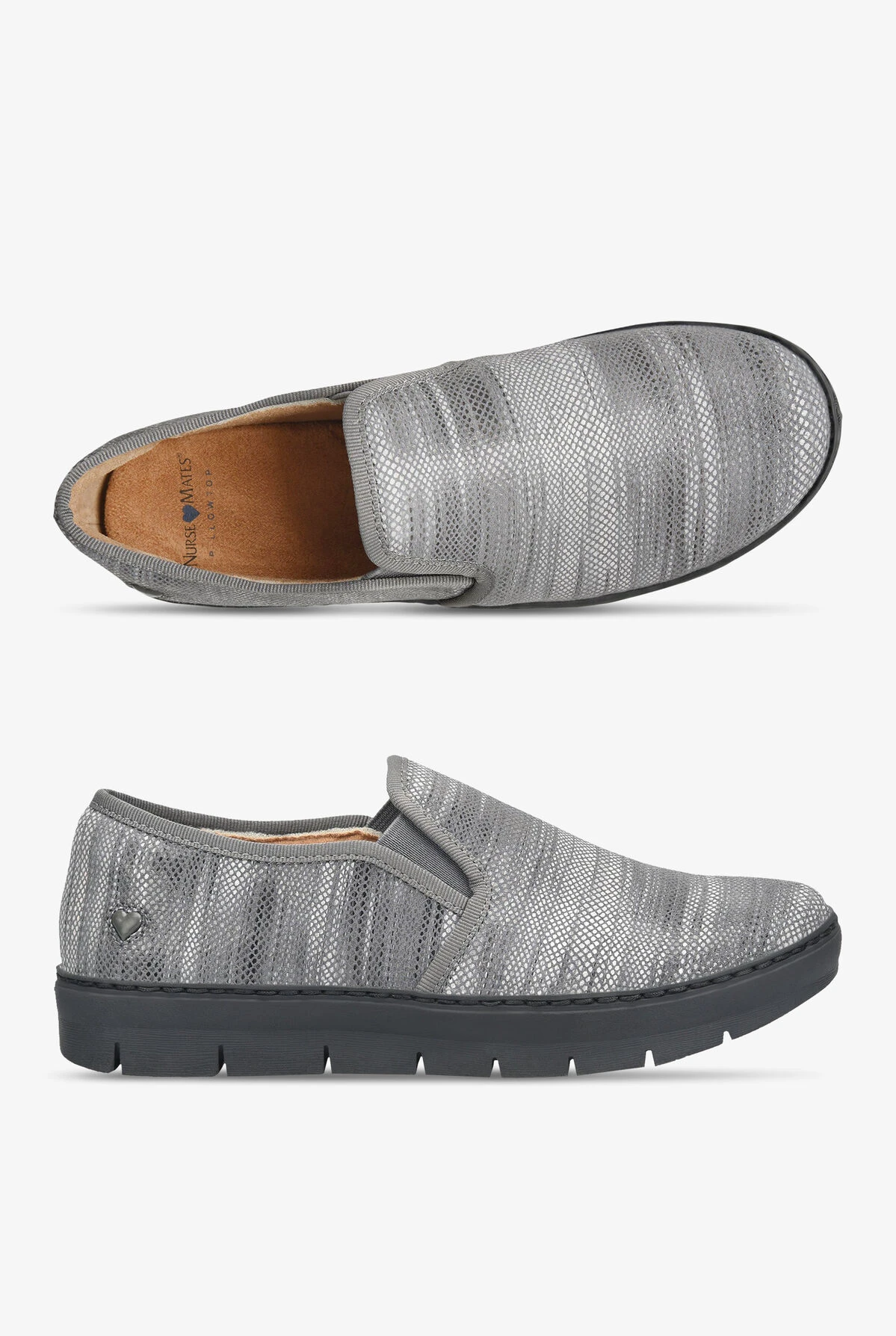 Nurse Mates Women's Adela Grey Multi Slip On Nursing Shoes Nurse Mates Women's Adela Grey Multi Slip On Nursing Shoes -Cherokee Shop ADELAGRE 1
