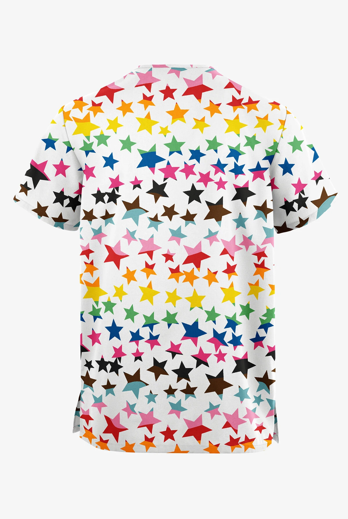 Butter-Soft Originals Happy Stars Unisex 2-Pocket V-Neck Printed Scrub Top Butter-Soft Originals Happy Stars Unisex 2-Pocket V-Neck Printed Scrub Top -Cherokee Shop BSN1171HYS 100423 2