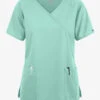 Butter-Soft Originals Women's 3-Pocket Mock Wrap Scrub Top