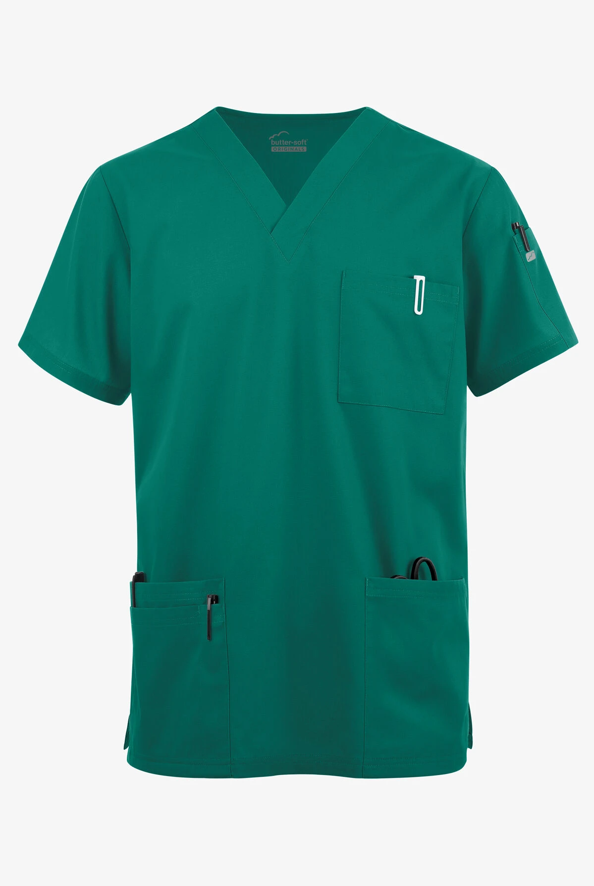 Butter-Soft Originals Men's 6-Pocket V-Neck Scrub Top Butter-Soft Originals Men's 6-Pocket V-Neck Scrub Top -Cherokee Shop BSN1705 101623 HUNTE 1