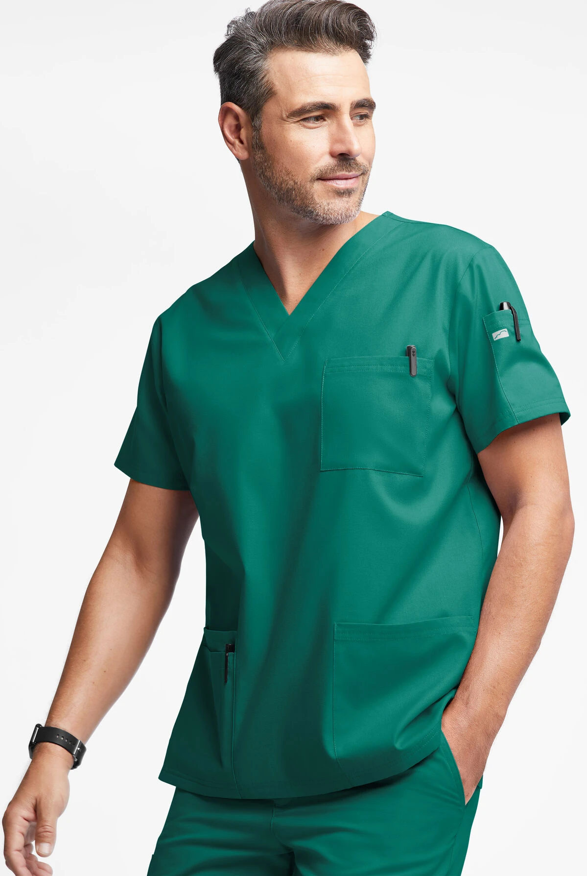 Butter-Soft Originals Men's 6-Pocket V-Neck Scrub Top Butter-Soft Originals Men's 6-Pocket V-Neck Scrub Top -Cherokee Shop BSN1705 101623 HUNTE 2 S