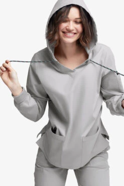 Butter-Soft Originals Women's 5-Pocket Long Sleeve Pullover Hoodie -Cherokee Shop BSN1733 102023 SILVE 3