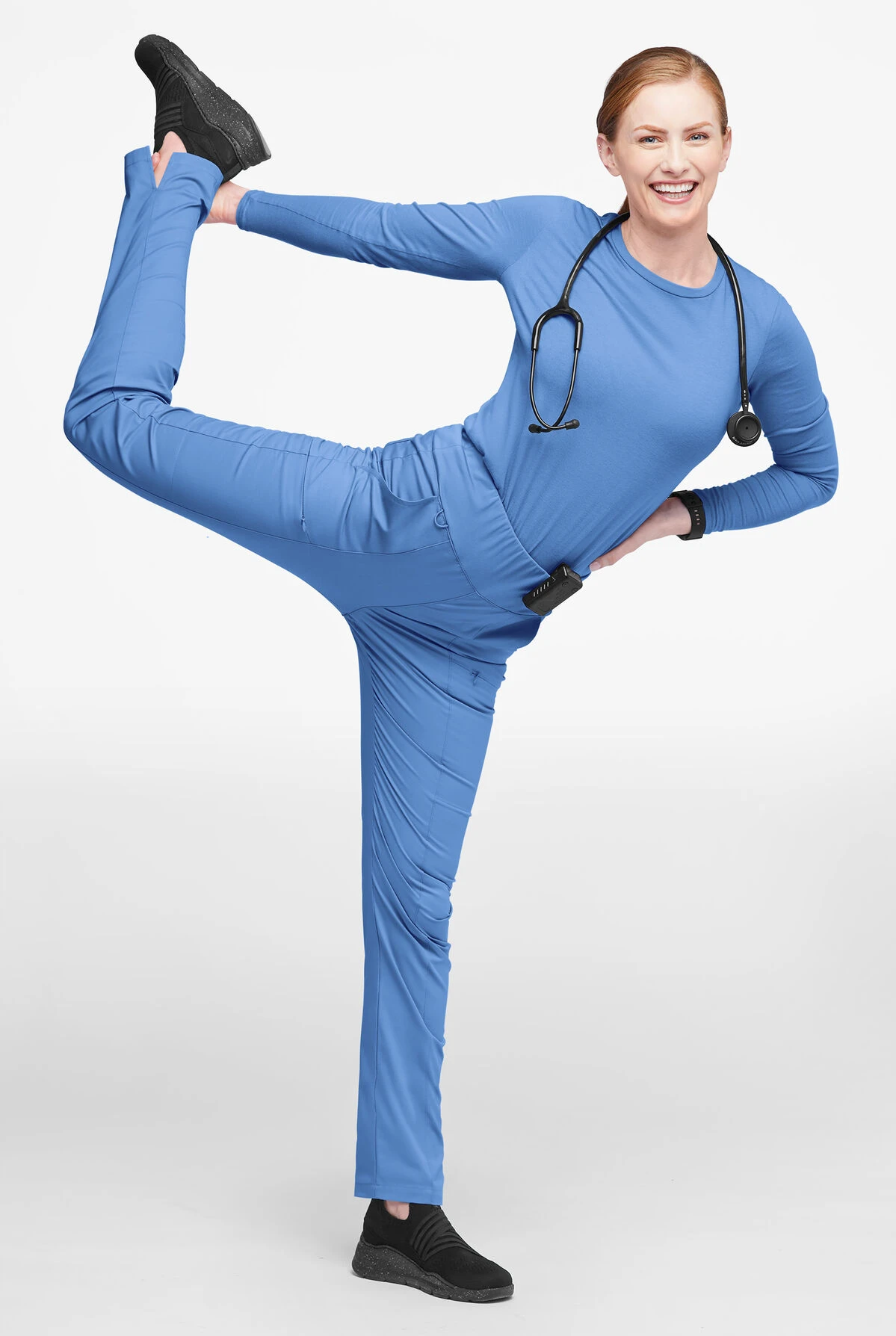 Butter-Soft STRETCH Women's 6-Pocket High Waisted Slim Leg Yoga Scrub Pants - Petite Butter-Soft STRETCH Women's 6-Pocket High Waisted Slim Leg Yoga Scrub Pants - Petite -Cherokee Shop BSS4248 CEIL 4