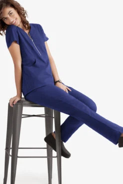 UA Butter-Soft STRETCH Women's 3-Pocket Elastic Waist Drawstring Scrub Pants -Cherokee Shop BSS907 GALAX 3