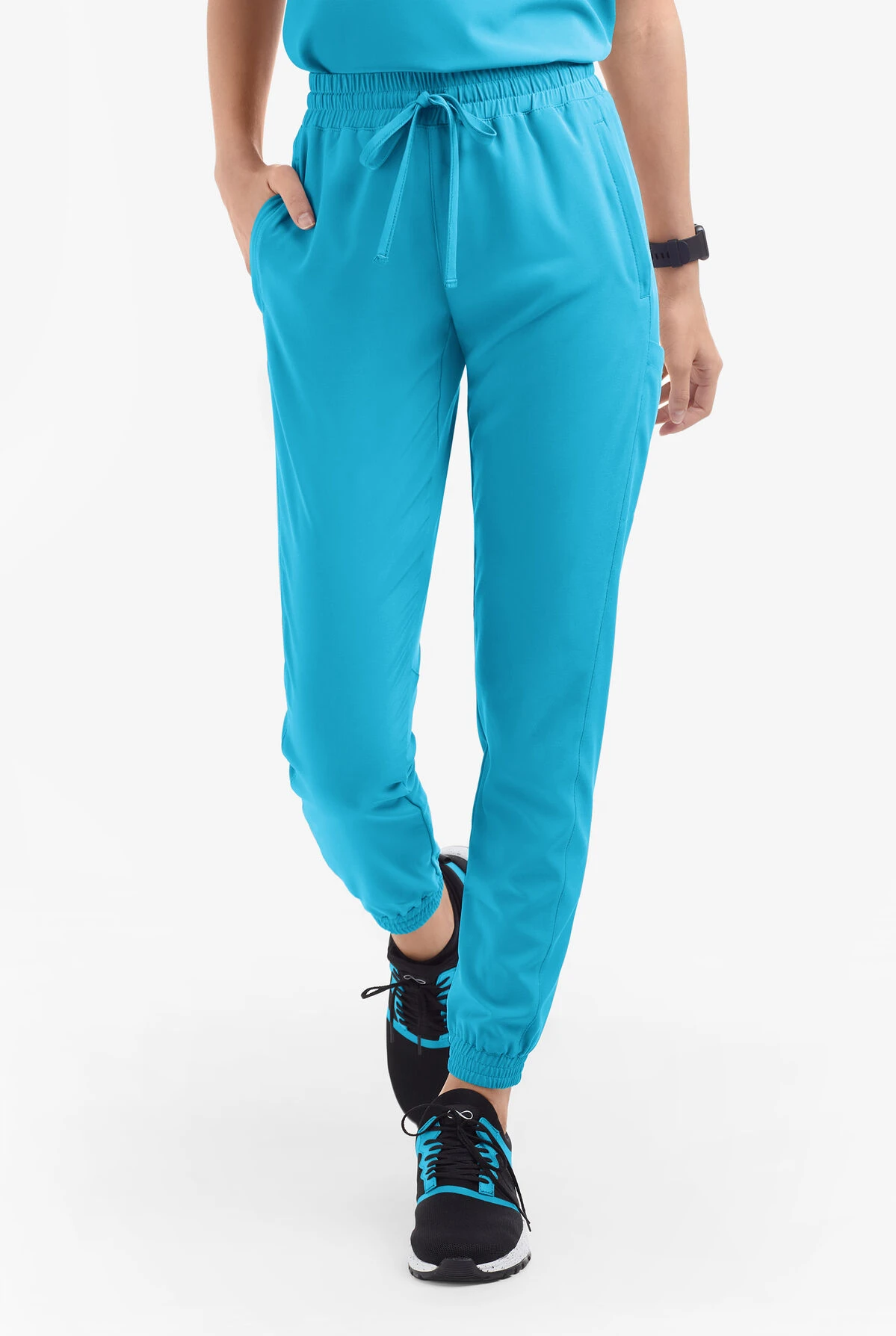 Easy STRETCH by Butter-Soft™ Kourtney Women's 5 Pocket Modern Slim Leg Jogger Scrub Pants - Petite Easy STRETCH By Butter-Soft™ Kourtney Women's 5 Pocket Modern Slim Leg Jogger Scrub Pants - Petite -Cherokee Shop BU4231 TURQU 3 HV