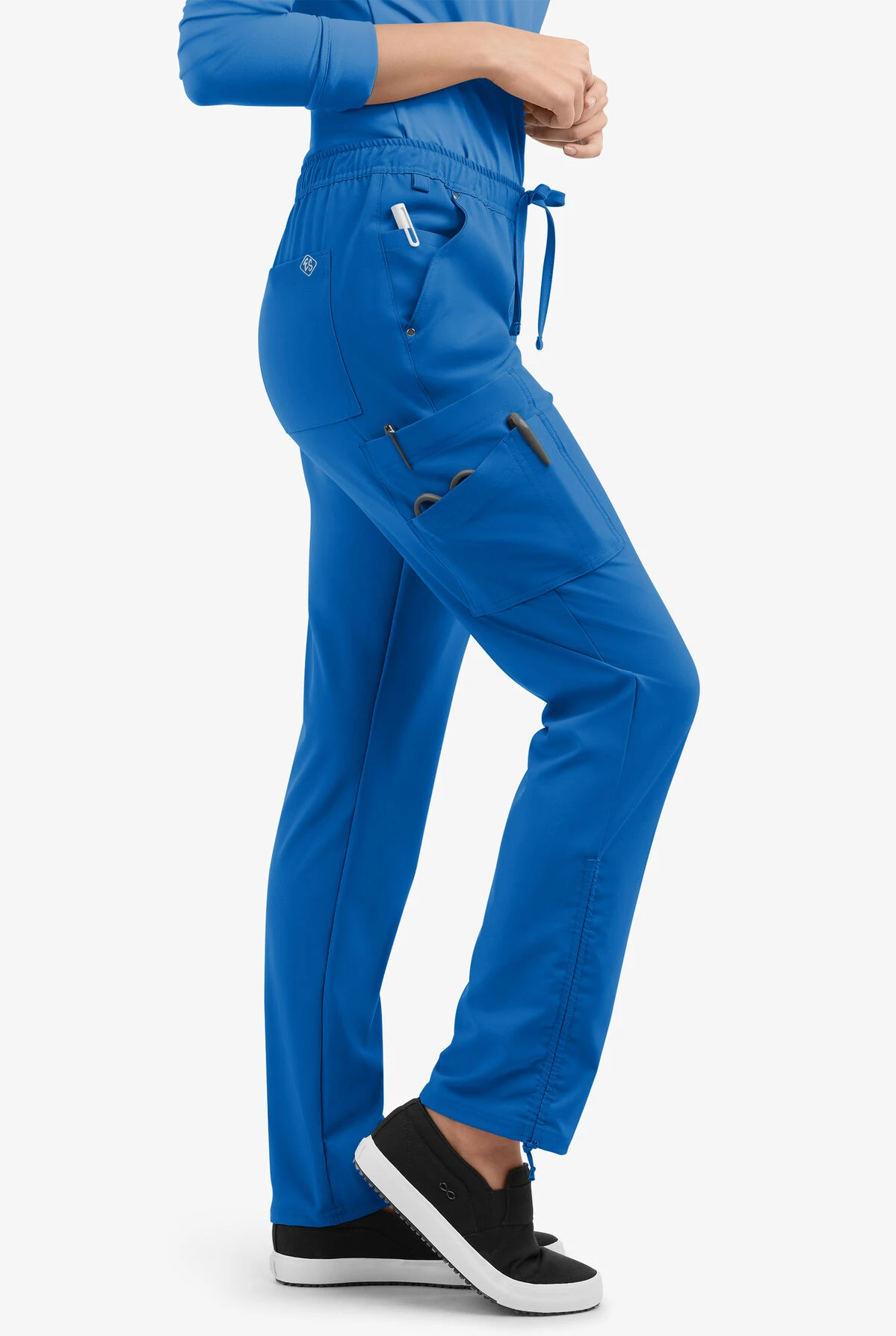 Easy STRETCH by Butter-Soft™ Halle Women's 11-Pocket Ruched Leg Jogger Scrub Pants - Petite Easy STRETCH By Butter-Soft™ Halle Women's 11-Pocket Ruched Leg Jogger Scrub Pants - Petite -Cherokee Shop BU471 ROYAL 2 HV