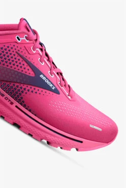 Brooks Women's Adrenaline GTS 22 Rose/Peacoat/Kentucky Blue Athletic Lace Up Nursing Shoes -Cherokee Shop BWADGTS684 ROSE 3 HV