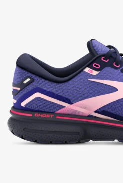 Brooks Women's Ghost 15 Blue/Peacoat/Pink Athletic Lace Up Nursing Shoes 3 Brooks Women's Ghost 15 Blue/Peacoat/Pink Athletic Lace Up Nursing Shoes -Cherokee Shop BWGHOST469 BLUE 4