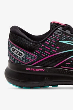 Brooks Women's Glycerin Black/Blue Light/Pink Athletic Lace Up Nursing Shoes -Cherokee Shop BWGLYCE005 101723 4