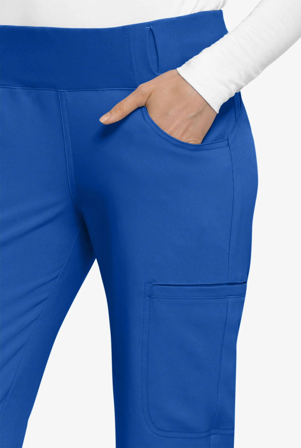 Cherokee iflex Women's 6-Pocket STRETCH Knit Waistband Cargo Scrub Pants - Petite Cherokee Iflex Women's 6-Pocket STRETCH Knit Waistband Cargo Scrub Pants - Petite -Cherokee Shop CK002 ROYAL 2 HV