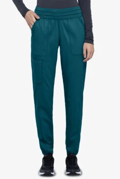 Cherokee Workwear Revolution Women's 5-Pocket STRETCH Elastic Waistband Half Jogger Scrub Pants