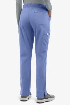 UA Exclusive Cherokee Workwear Professionals Active Women's 5-Pocket STRETCH Tapered Leg Scrub Pants - Petite -Cherokee Shop CK035 CEIL 3