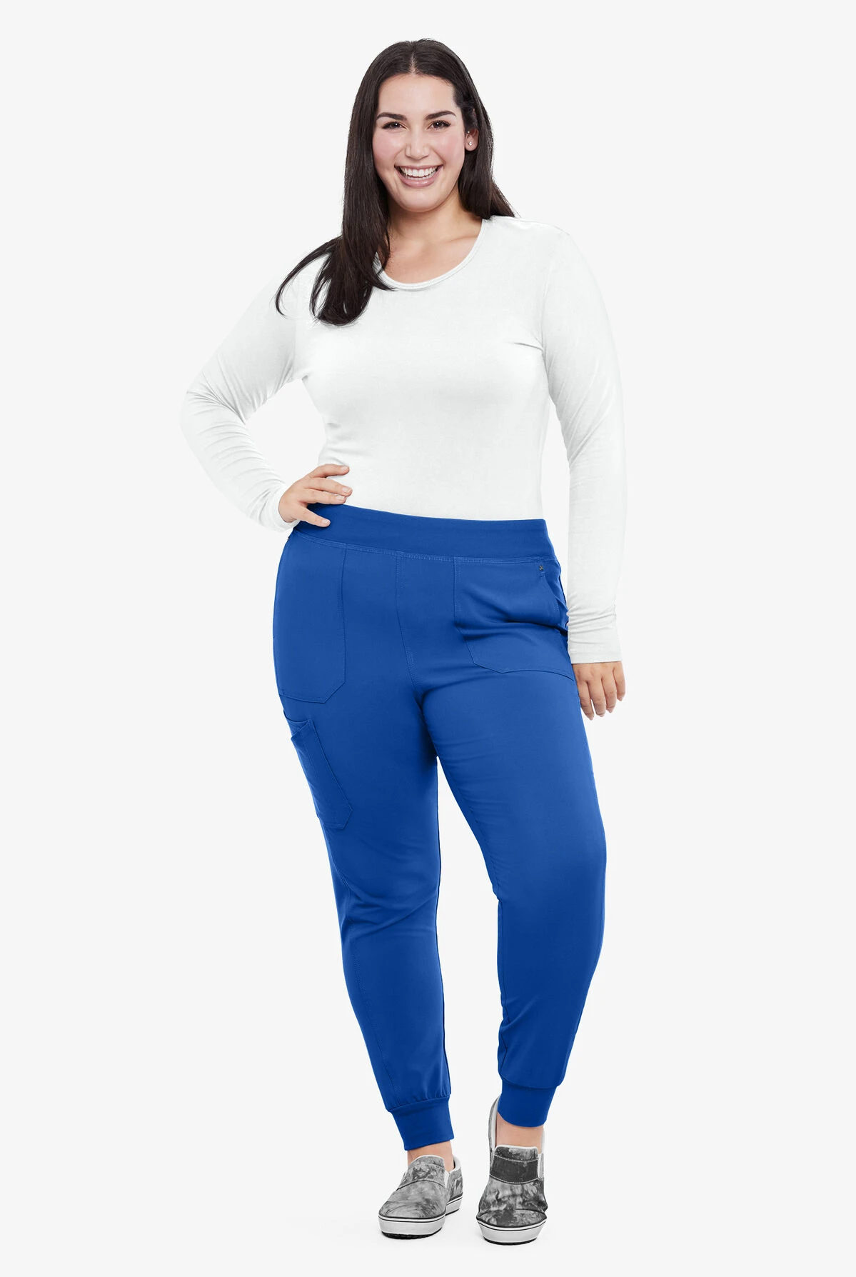 Cherokee iflex Women's 7-Pocket STRETCH Knit Waistband Cargo Jogger Scrub Pants Cherokee Iflex Women's 7-Pocket STRETCH Knit Waistband Cargo Jogger Scrub Pants -Cherokee Shop CK1111 101723 ROYAL 8