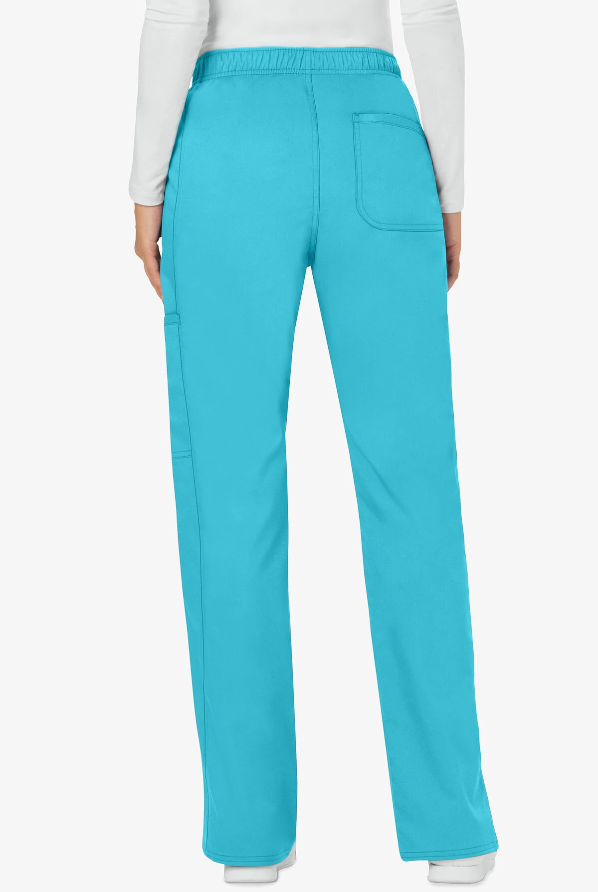 Cherokee Workwear Revolution Women's 5-Pocket STRETCH Drawstring Cargo Scrub Pants - Tall Cherokee Workwear Revolution Women's 5-Pocket STRETCH Drawstring Cargo Scrub Pants - Tall -Cherokee Shop CK120 TURQU 4