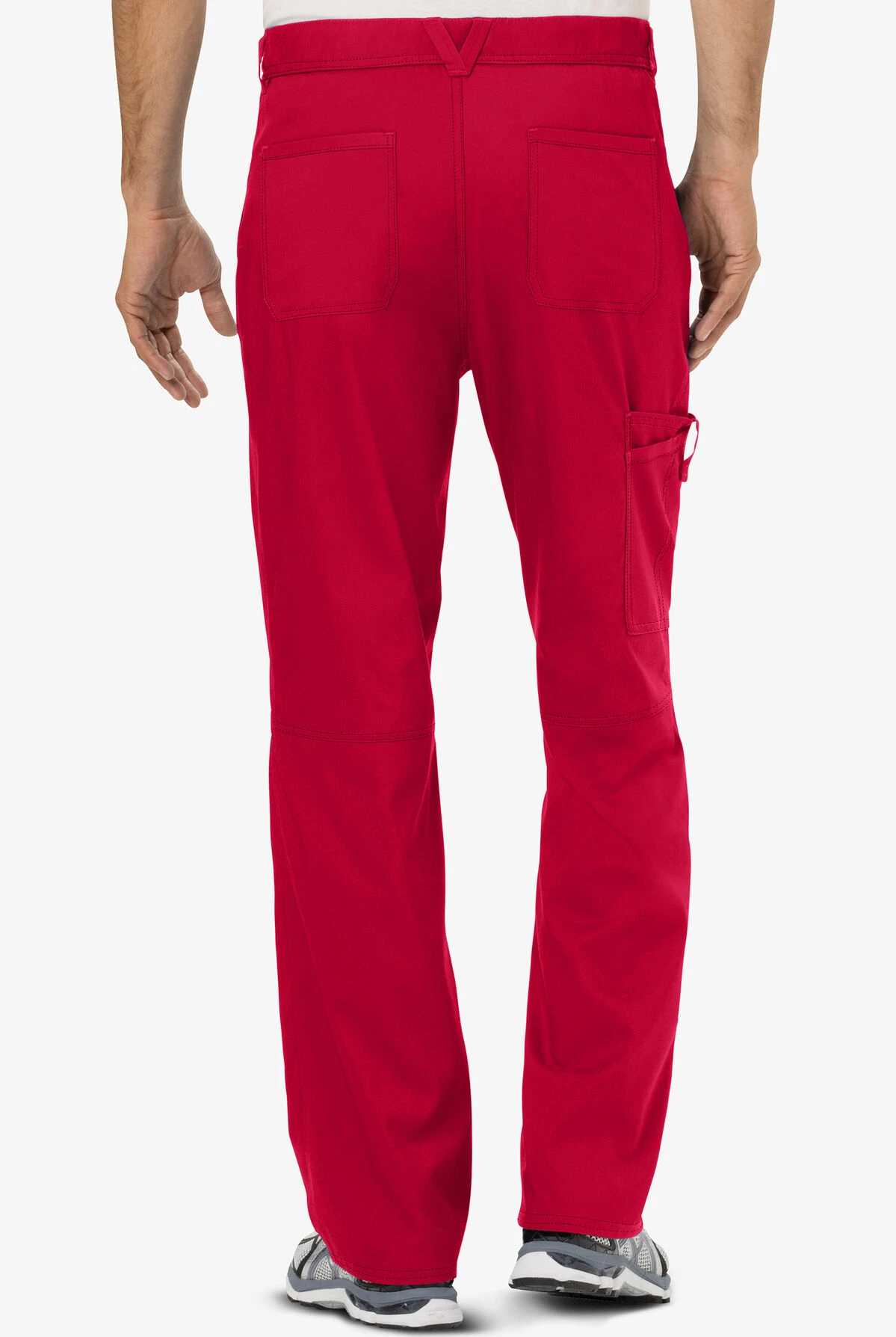 Cherokee Workwear Revolution Men's 7-Pocket STRETCH Cargo Scrub Pants Cherokee Workwear Revolution Men's 7-Pocket STRETCH Cargo Scrub Pants -Cherokee Shop CK140 RED 4
