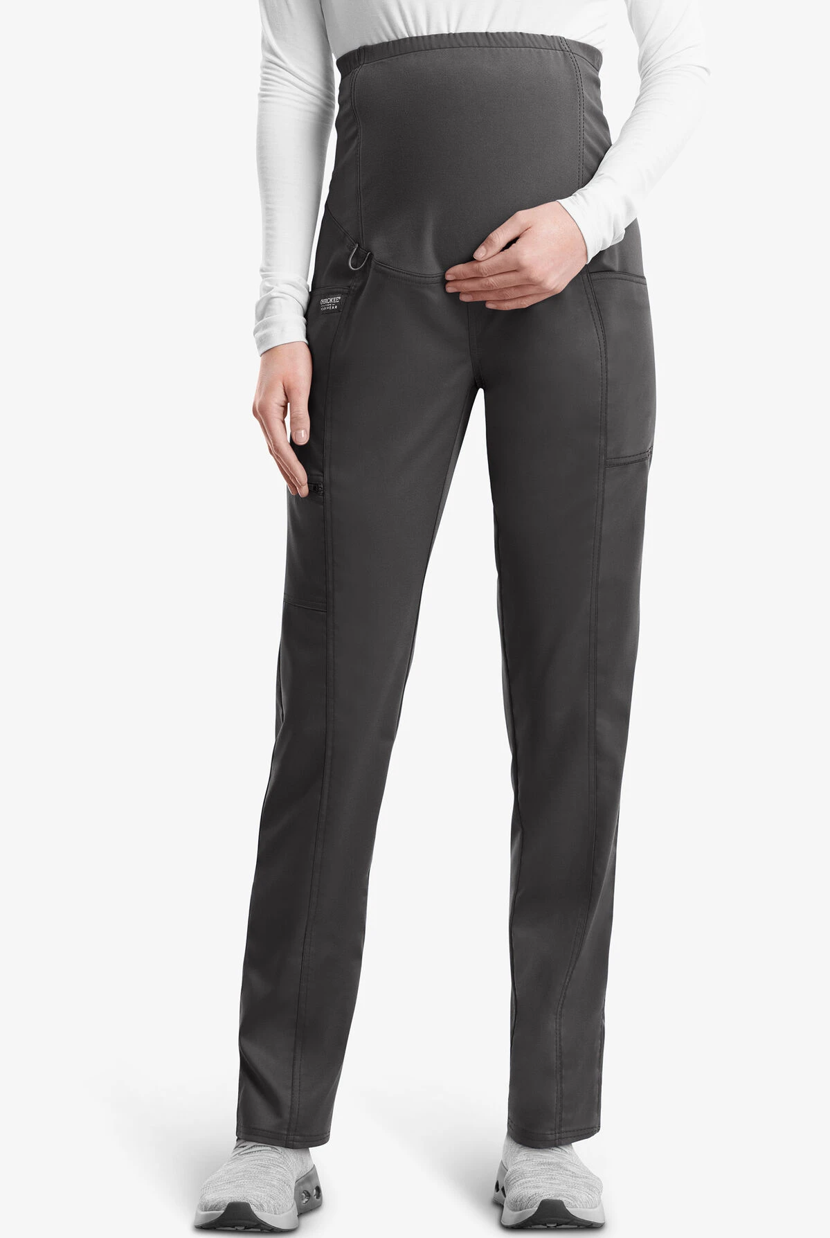 Cherokee Workwear Revolution Women's 3-Pocket STRETCH Maternity Scrub Pants Cherokee Workwear Revolution Women's 3-Pocket STRETCH Maternity Scrub Pants -Cherokee Shop CK155 PEWTE 1