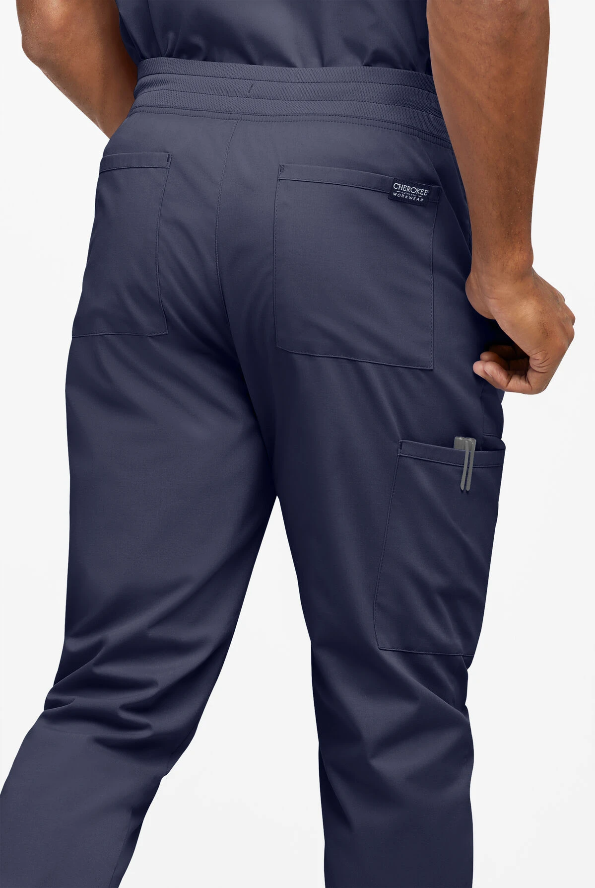 UA Exclusive Cherokee Workwear Professionals Active Men's 5-Pocket STRETCH Jogger Scrub Pants UA Exclusive Cherokee Workwear Professionals Active Men's 5-Pocket STRETCH Jogger Scrub Pants -Cherokee Shop CK215 NAVY 3