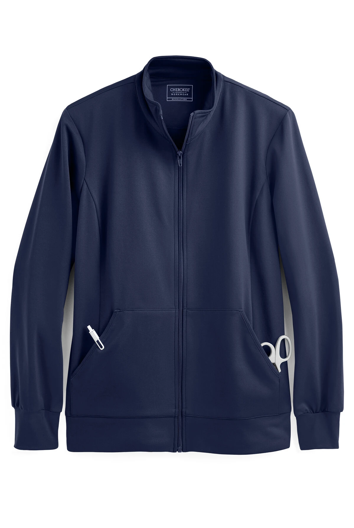 Cherokee Workwear Revolution Unisex Zip Front Warm Up Scrub Jacket Cherokee Workwear Revolution Unisex Zip Front Warm Up Scrub Jacket -Cherokee Shop CK370 NAVY 1