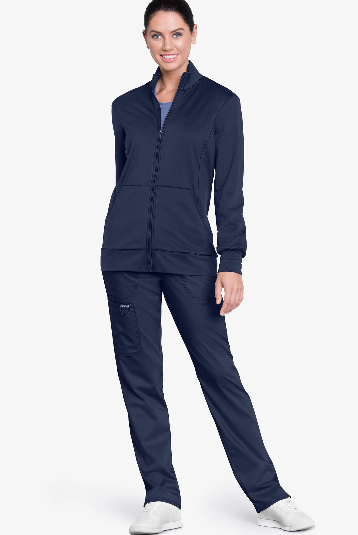 Cherokee Workwear Revolution Unisex Zip Front Warm Up Scrub Jacket Cherokee Workwear Revolution Unisex Zip Front Warm Up Scrub Jacket -Cherokee Shop CK370 NAVY 2