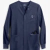 Cherokee Workwear Revolution Men's 3-Pocket STRETCH Snap Front Scrub Jacket
