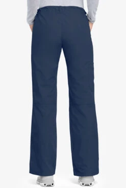 Cherokee Workwear Women's 4-Pocket Low-Rise Drawstring Cargo Scrub Pants - Tall -Cherokee Shop CK4020 NAVY 4
