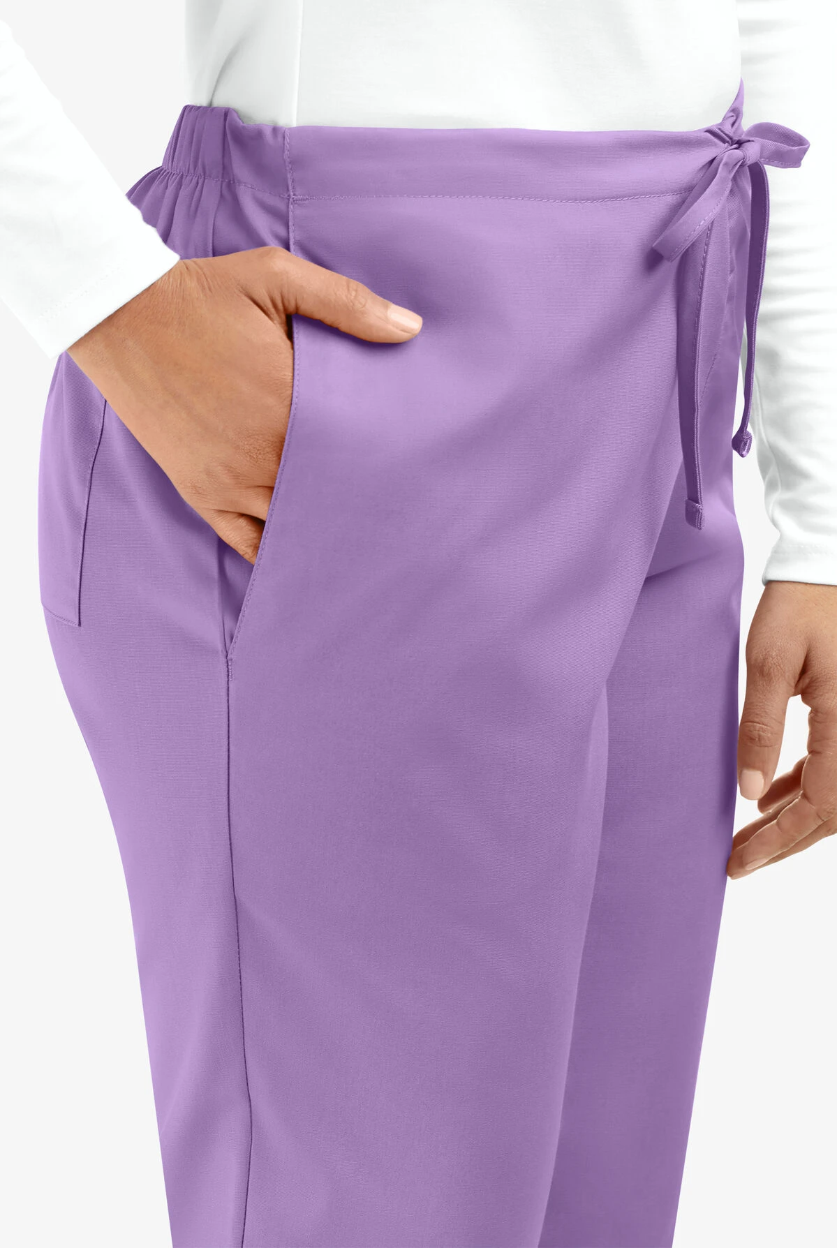 Cherokee Workwear Women's 3-Pocket Flare Leg Drawstring Scrub Pants Cherokee Workwear Women's 3-Pocket Flare Leg Drawstring Scrub Pants -Cherokee Shop CK4101 ORCHI 3