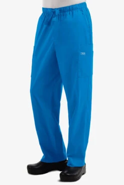 Cherokee Workwear Core STRETCH Men's 7-Pocket Drawstring Cargo Scrub Pants -Cherokee Shop CK4243 ROYAL 7