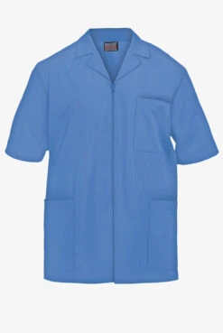 Cherokee Workwear Men's 3-Pocket Short Sleeve Zip Front Scrub Jacket