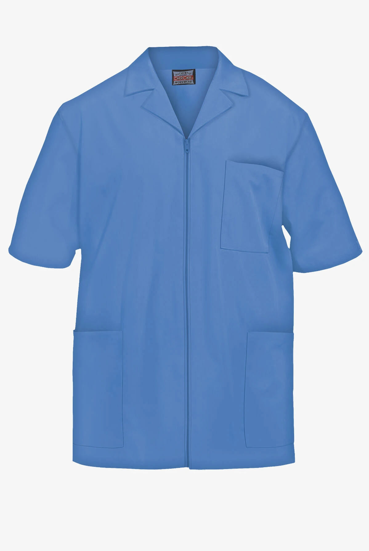 Cherokee Workwear Men's 3-Pocket Short Sleeve Zip Front Scrub Jacket Cherokee Workwear Men's 3-Pocket Short Sleeve Zip Front Scrub Jacket -Cherokee Shop CK4300 CEIL 1