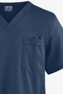 Cherokee Workwear Core STRETCH Unisex 4-Pocket V-Neck Scrub Top 3 Cherokee Workwear Core STRETCH Unisex 4-Pocket V-Neck Scrub Top -Cherokee Shop CK4725 NAVY 4