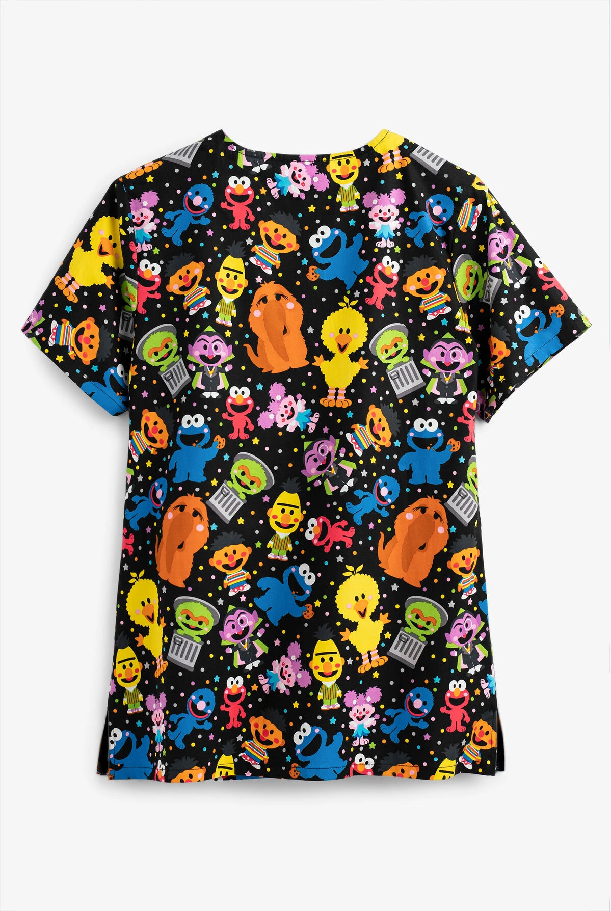 Cherokee Tooniforms Sesame Street Mini Sesame Women's 3-Pocket V-Neck Print Scrub Top Cherokee Tooniforms Sesame Street Mini Sesame Women's 3-Pocket V-Neck Print Scrub Top -Cherokee Shop CK614SWM 2