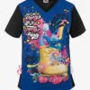 Cherokee Tooniforms DreamWorks Trolls Party Women's 1-Pocket V-Neck Print Scrub Top