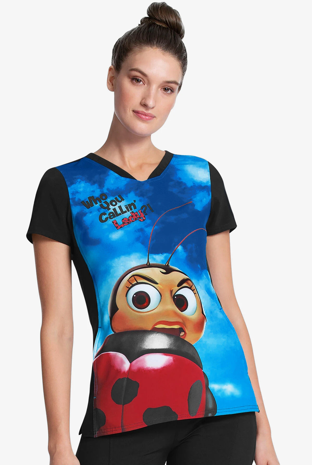 Cherokee Tooniforms Disney Pixar My Name is Francis Women's 1-Pocket V-Neck Print Scrub Top Cherokee Tooniforms Disney Pixar My Name Is Francis Women's 1-Pocket V-Neck Print Scrub Top -Cherokee Shop CK749BFI 2 HV