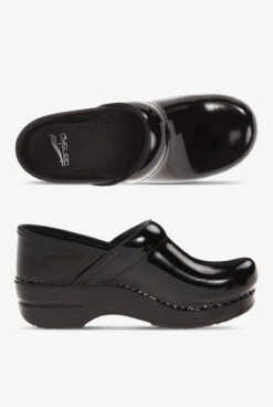 Dansko Women's Professional Black Patent Leather Clogs