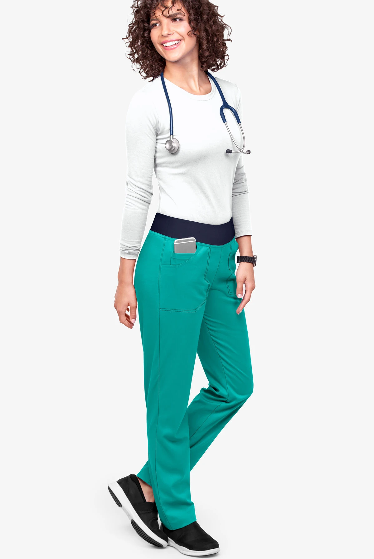 UA Flex2 Women's 3-Pocket Straight Leg Yoga STRETCH Scrub Pants UA Flex2 Women's 3-Pocket Straight Leg Yoga STRETCH Scrub Pants -Cherokee Shop F2891 TEANA 2