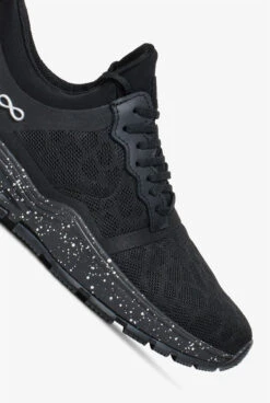 Infinity By Cherokee Women's Fly Black Speckled Athletic Lace Up Shoes -Cherokee Shop FLYBKSR 3