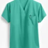 Fashion Seal Unisex 1-Pocket 100% Cotton Reversible Scrub Top
