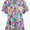 Butter-Soft Originals Jolly Baubles Ceil Women's 2-Pocket Classic Fit V-Neck Printed Scrub Top