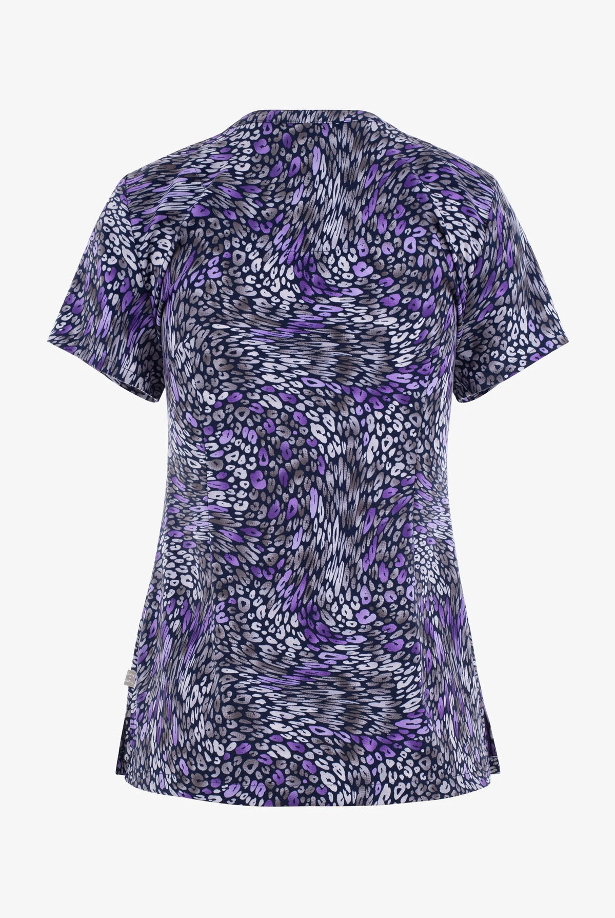 Healing Hands Wild Harmony Abstract Women's 3-Pocket STRETCH Zip Neck Print Scrub Top Healing Hands Wild Harmony Abstract Women's 3-Pocket STRETCH Zip Neck Print Scrub Top -Cherokee Shop HE2271WIH 2