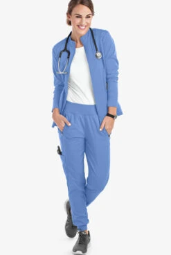 Healing Hands Purple Label Tara Women's 6-Pocket STRETCH Jogger Cargo Scrub Pants - Tall -Cherokee Shop HE9233 CEIL 3 1