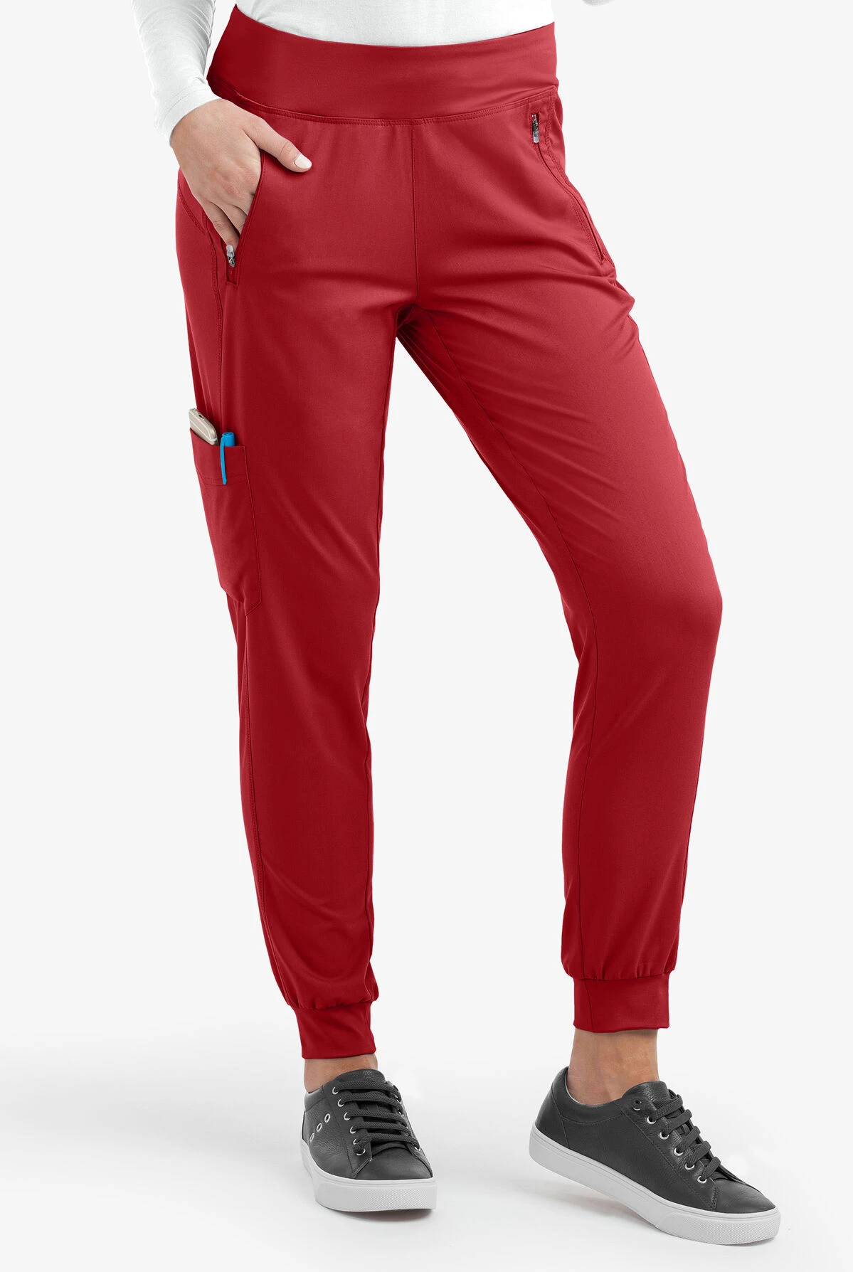 Healing Hands Purple Label Tara Women's 6-Pocket STRETCH Jogger Cargo Scrub Pants Healing Hands Purple Label Tara Women's 6-Pocket STRETCH Jogger Cargo Scrub Pants -Cherokee Shop HE9233 RED 1