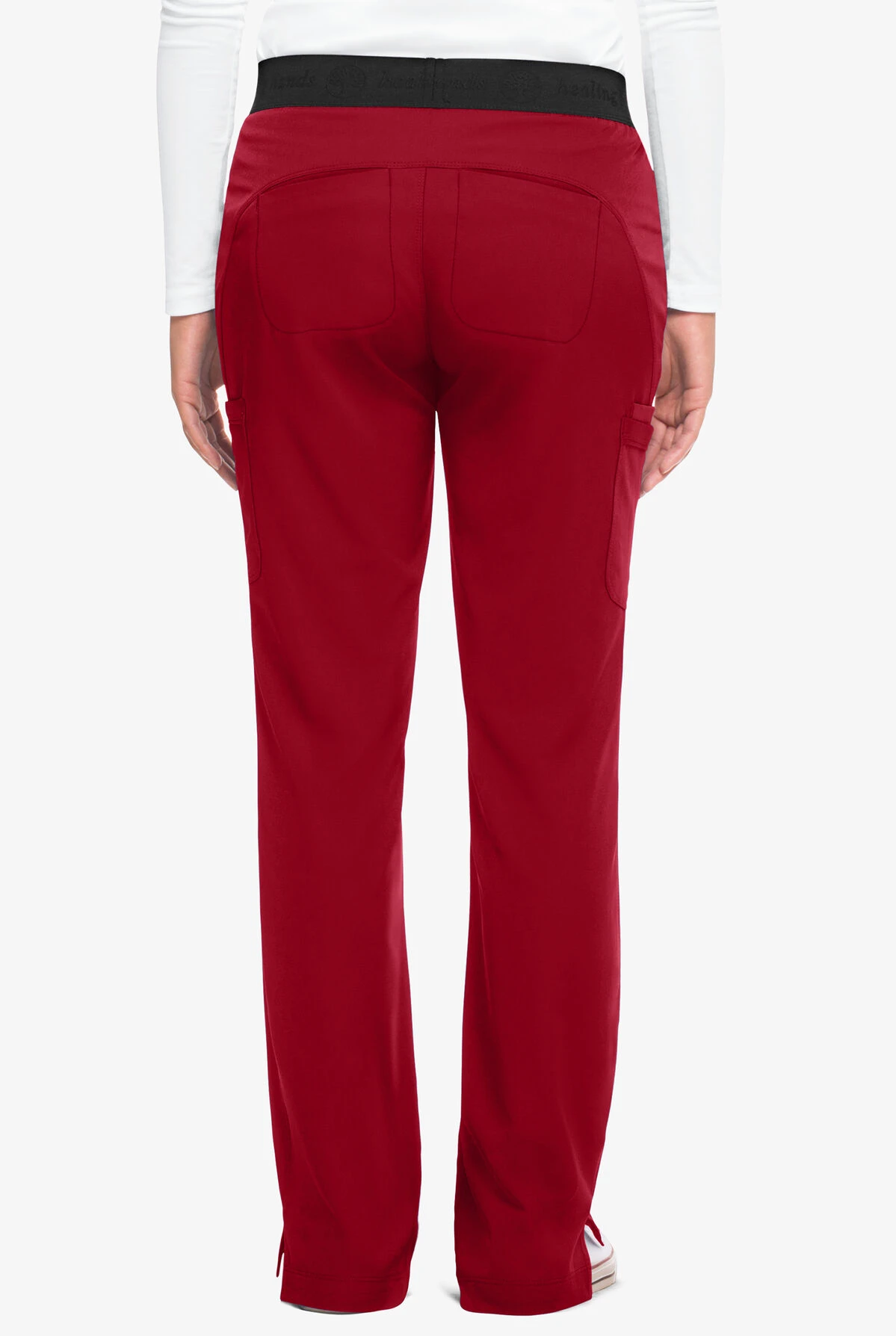 HH Works by Healing Hands Rachel Women's 7-Pocket STRETCH Elastic Waist Scrub Pants HH Works By Healing Hands Rachel Women's 7-Pocket STRETCH Elastic Waist Scrub Pants -Cherokee Shop HE9500 RED 4