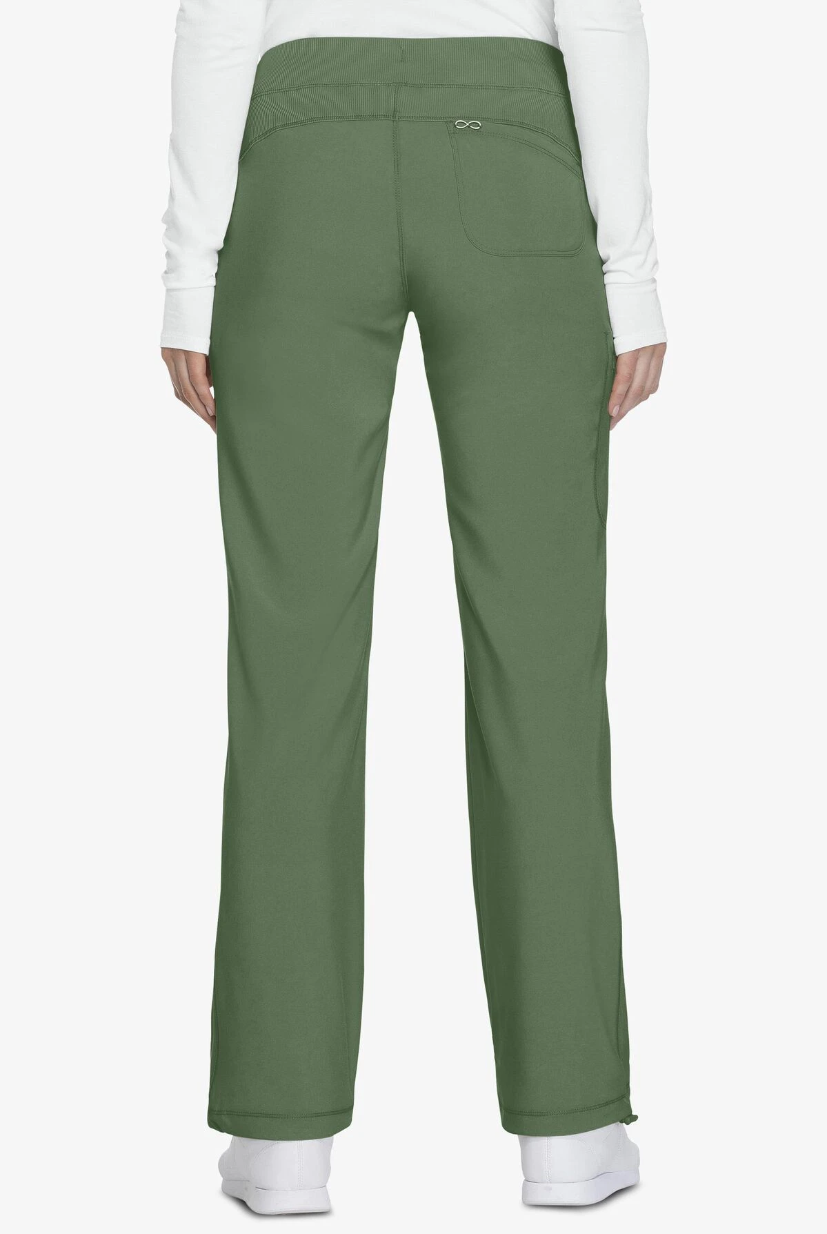 Cherokee Infinity Women's 4-Pocket STRETCH Drawstring Scrub Pants - Petite Cherokee Infinity Women's 4-Pocket STRETCH Drawstring Scrub Pants - Petite -Cherokee Shop IN1123 OLIVE 4