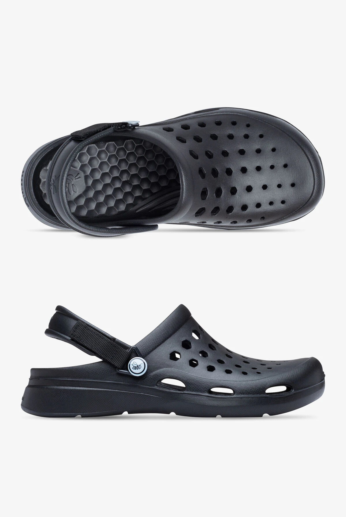 Joybees Unisex Modern Black Clog Joybees Unisex Modern Black Clog -Cherokee Shop JOMCGBLK 1