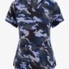 Koi Next Gen Heathered Camo Women's 2-Pocket STRETCH V-Neck Print Scrub Top