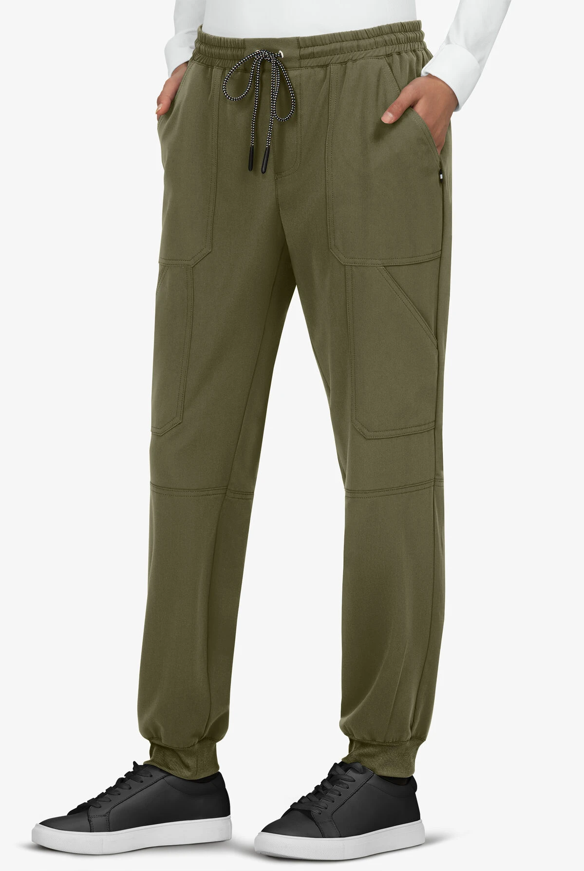 koi Next Gen Good Vibe Women's 7-Pocket STRETCH Jogger Scrub Pants - Petite Koi Next Gen Good Vibe Women's 7-Pocket STRETCH Jogger Scrub Pants - Petite -Cherokee Shop K740 OLIVE 1