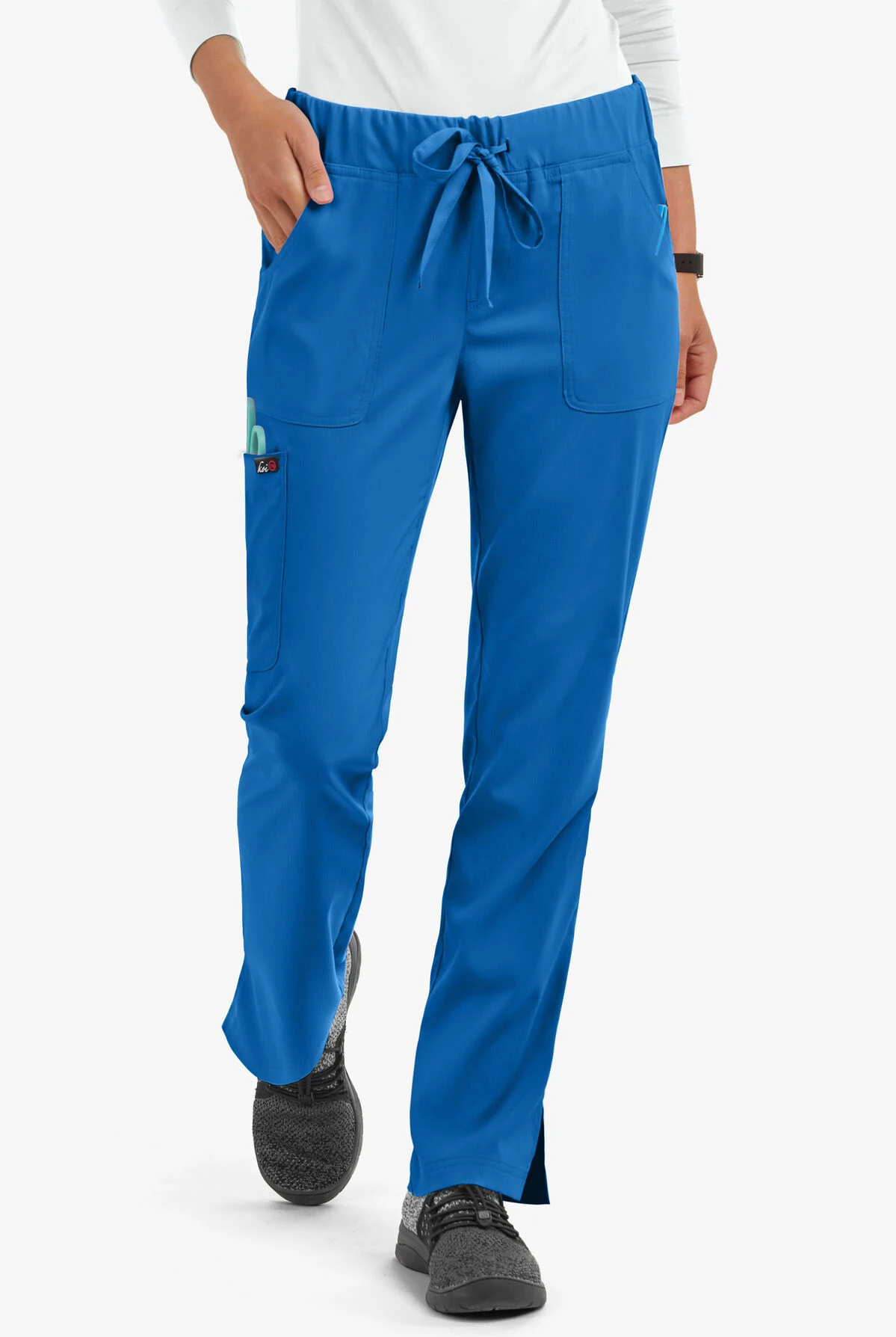 UA Exclusive koi Lite™ Women's 5-Pocket Tapered Leg Drawstring Scrub Pants - Petite UA Exclusive Koi Lite™ Women's 5-Pocket Tapered Leg Drawstring Scrub Pants - Petite -Cherokee Shop K742 ROYAL 1