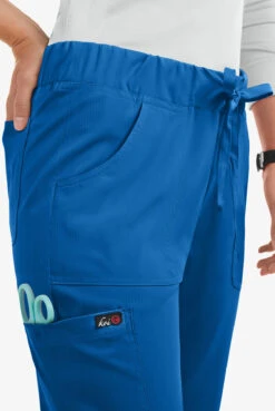 UA Exclusive Koi Lite™ Women's 5-Pocket Tapered Leg Drawstring Scrub Pants -Cherokee Shop K742 ROYAL 5 1